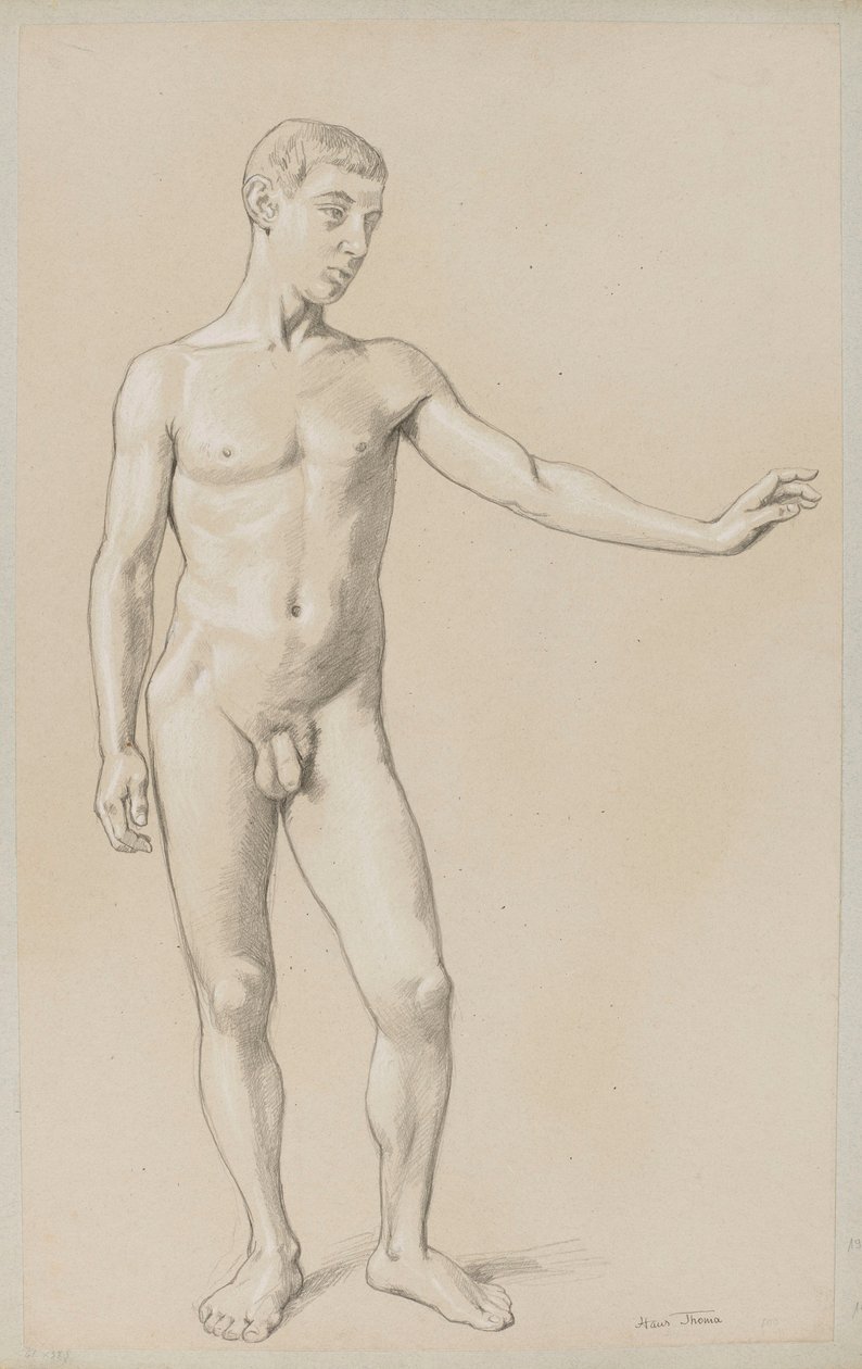 El acto de un joven de Hans Thoma