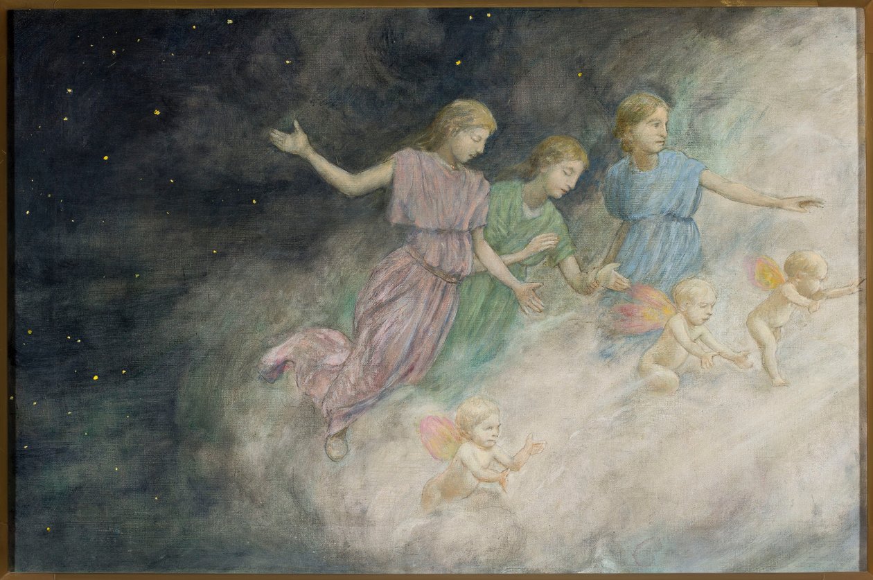Ángeles - Anunciación de Hans Thoma