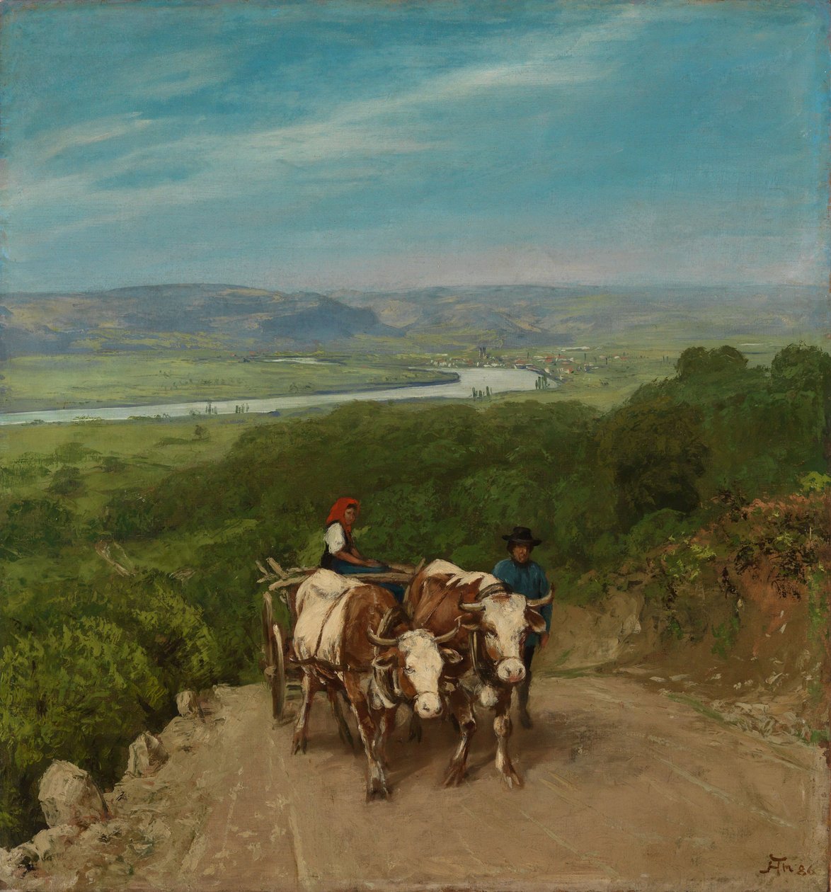 Cuesta arriba de Hans Thoma