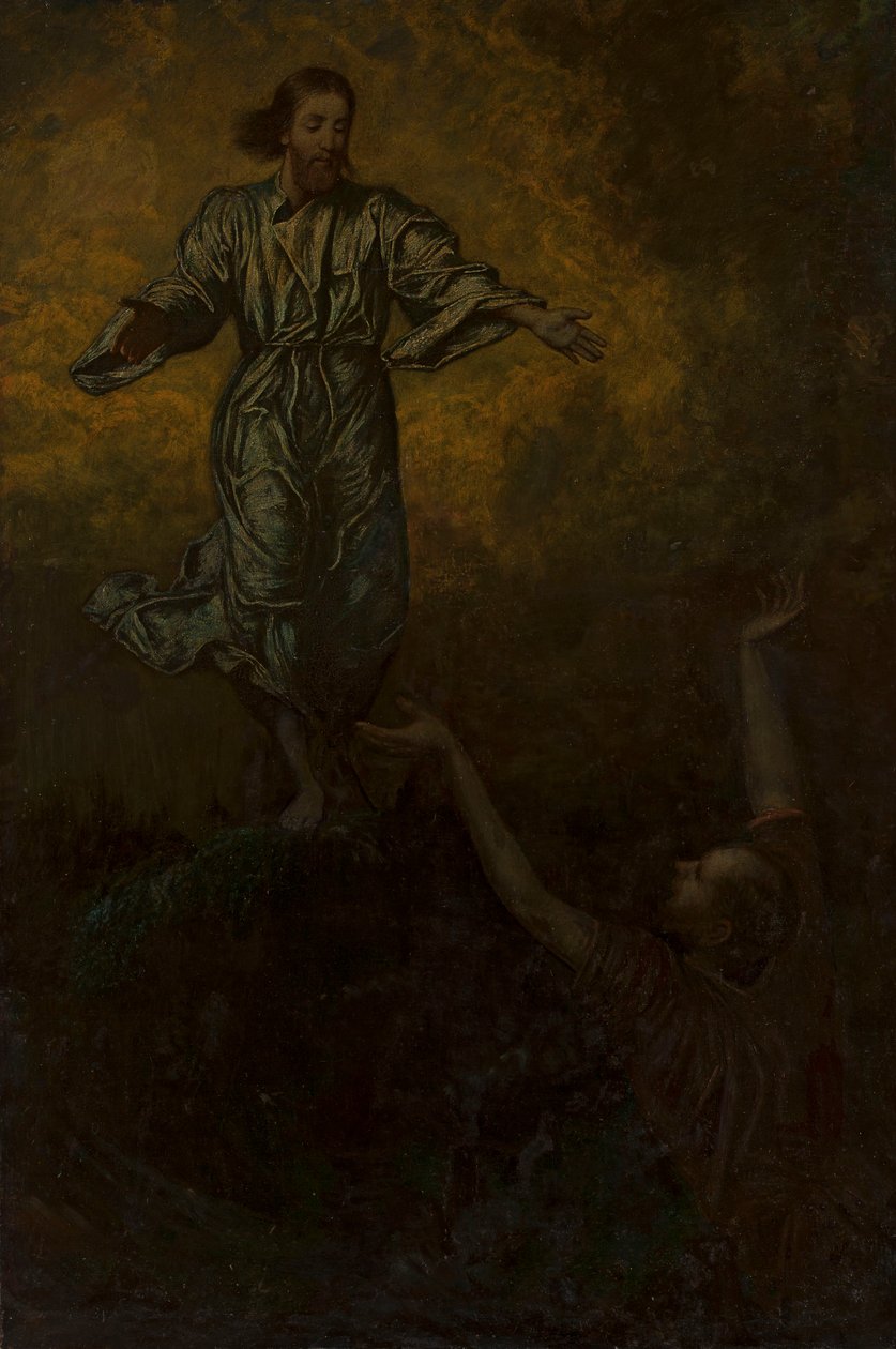 Cristo y san Pedro de Hans Thoma
