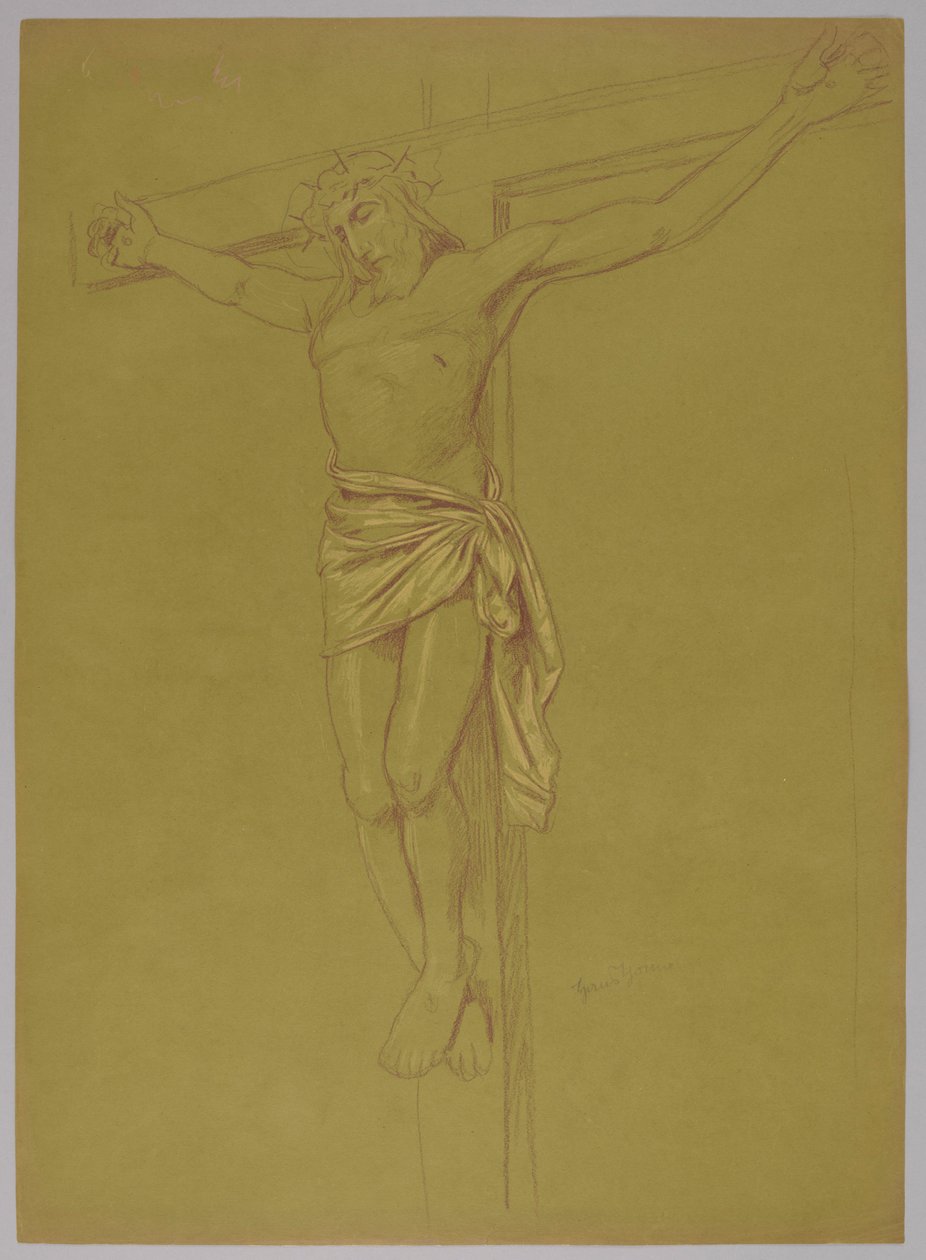 Cristo en la cruz de Hans Thoma