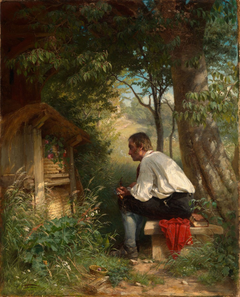 El amigo de las abejas de Hans Thoma
