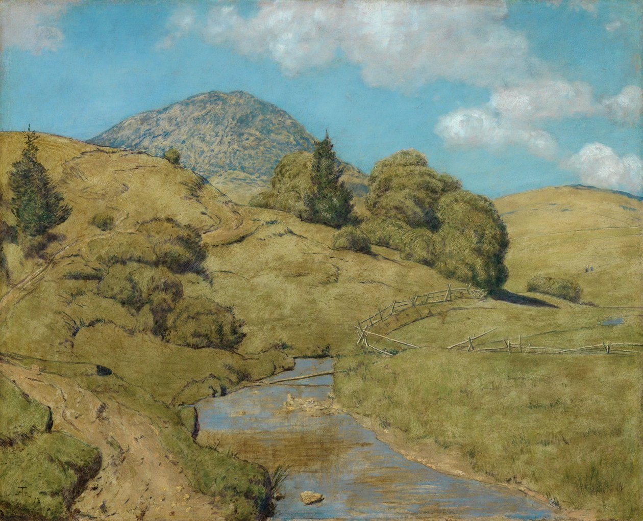 El Blössling, cerca de Bernau de Hans Thoma