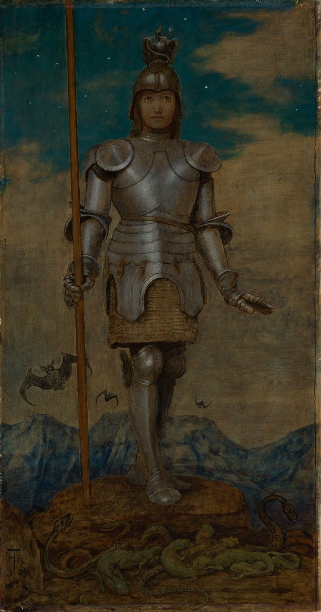 San Jorge, el caballero de Hans Thoma