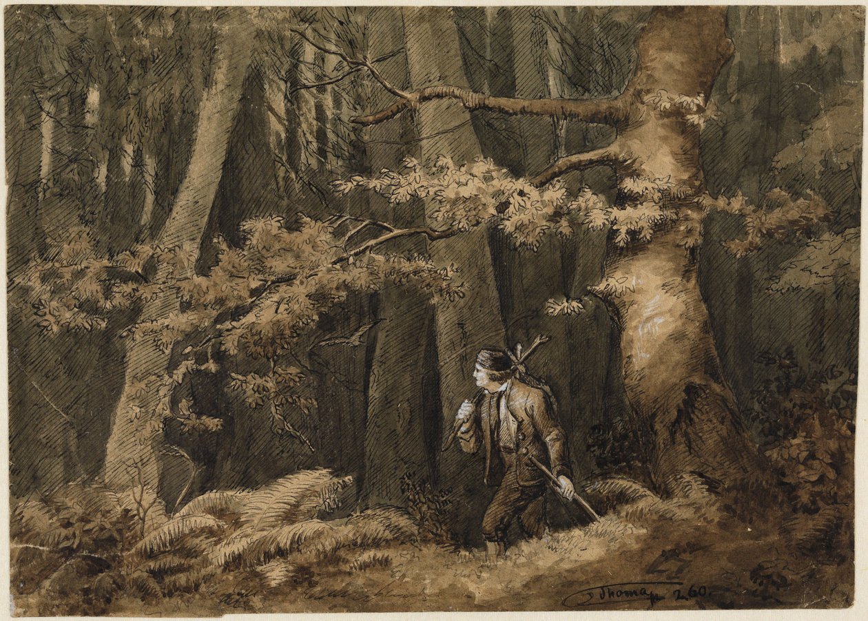 El cazador en el bosque de Hans Thoma