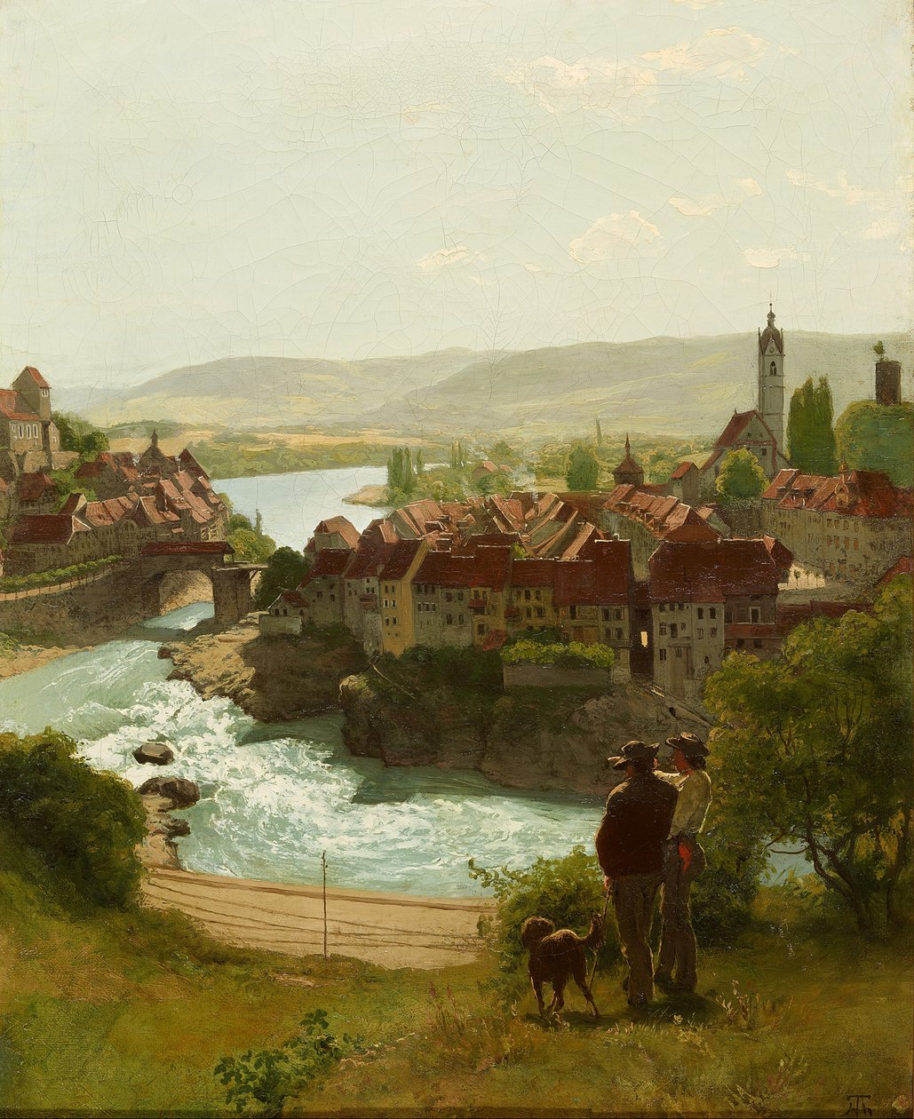 El Rin a la altura de Laufenburg de Hans Thoma