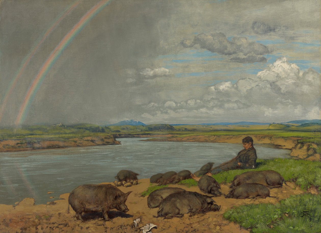 El hijo pródigo (El porquero) de Hans Thoma