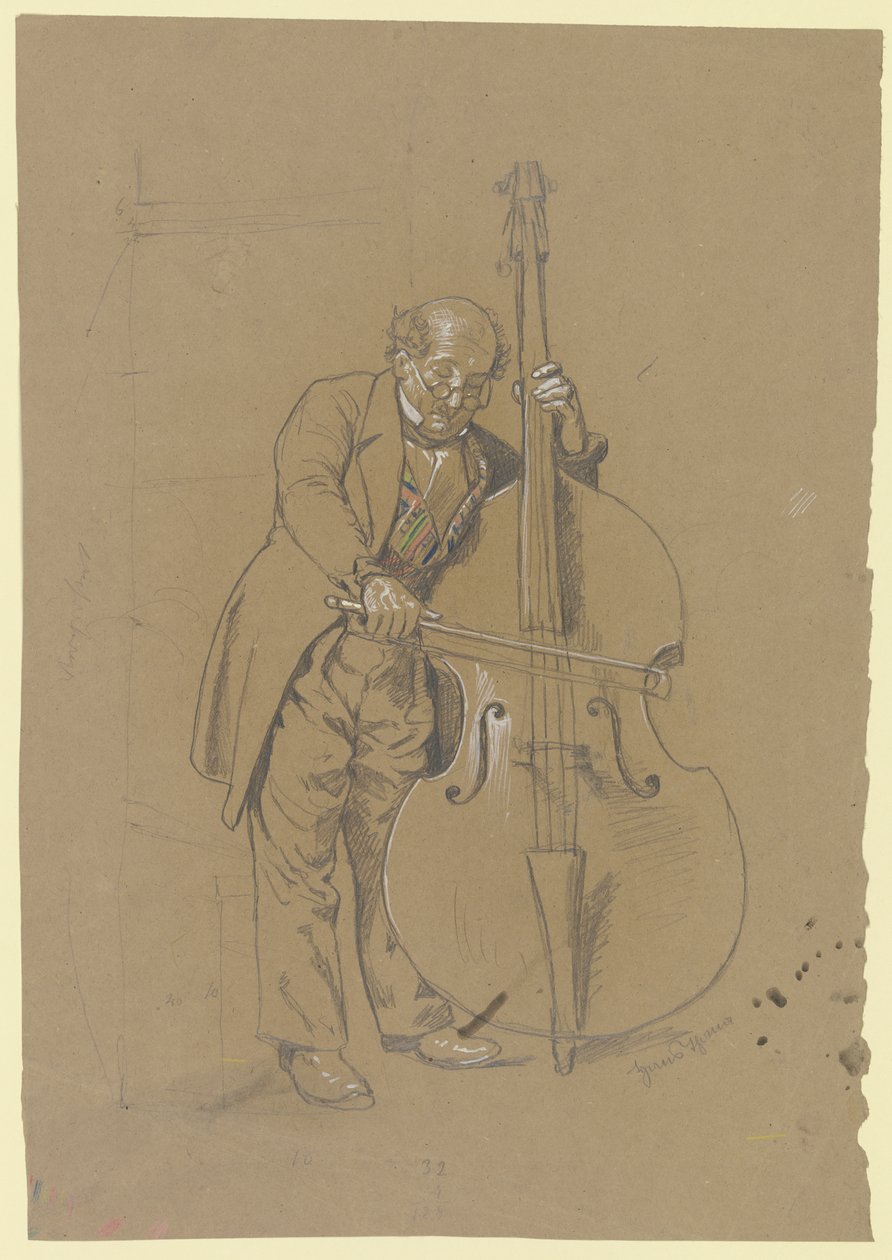 Contrabajista de Hans Thoma