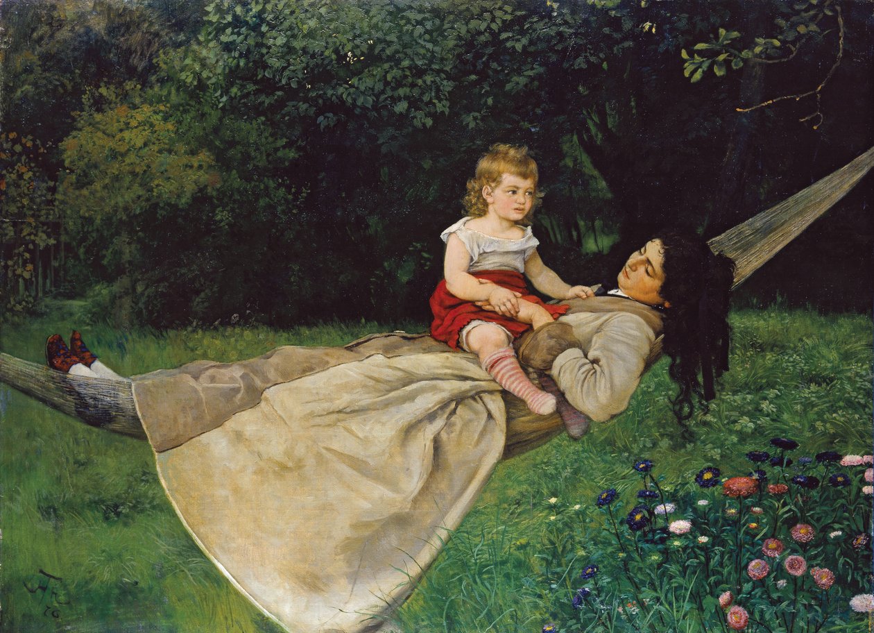 En la hamaca de Hans Thoma