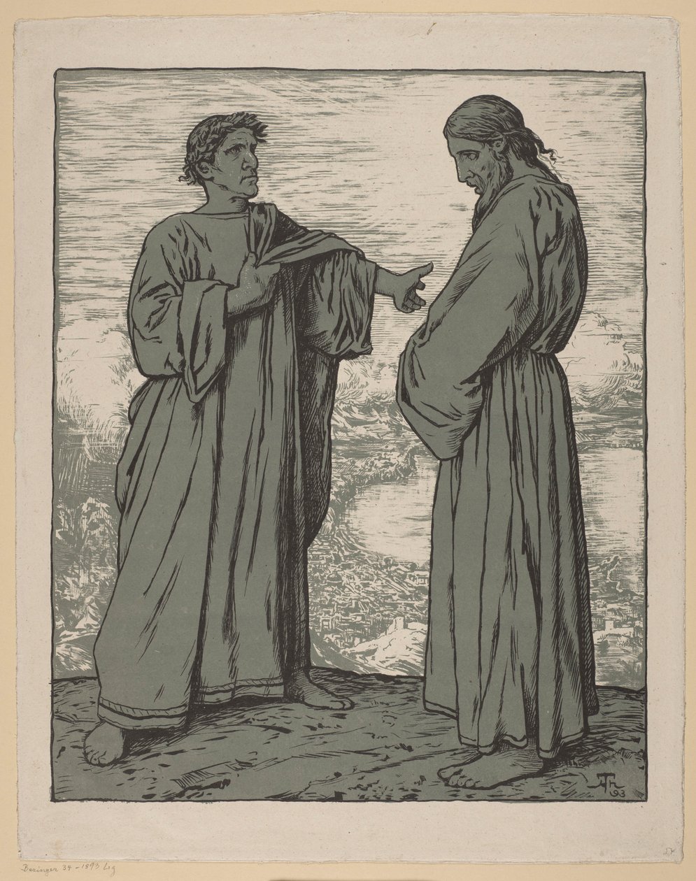 La tentación de Cristo de Hans Thoma