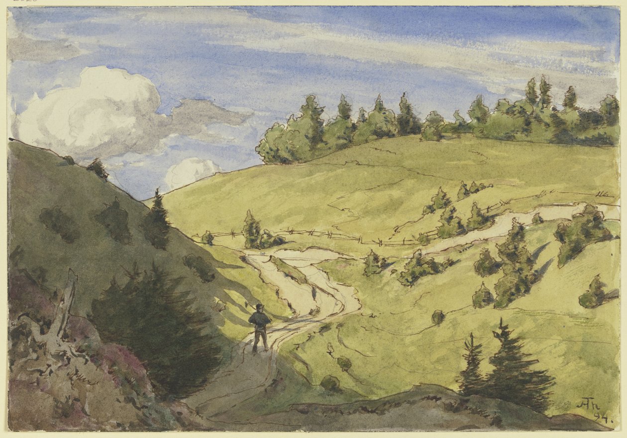 Paisaje en la Selva Negra de Hans Thoma