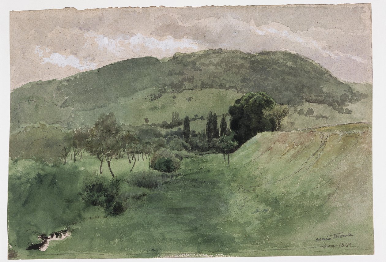 Paisaje en la Selva Negra de Hans Thoma