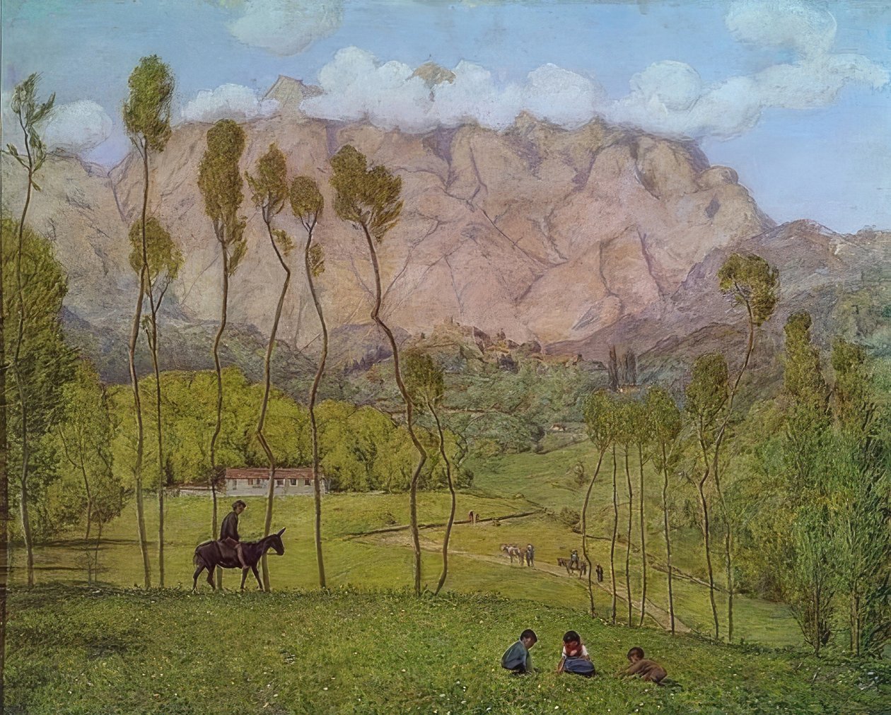 Paisaje cerca de Carrara de Hans Thoma