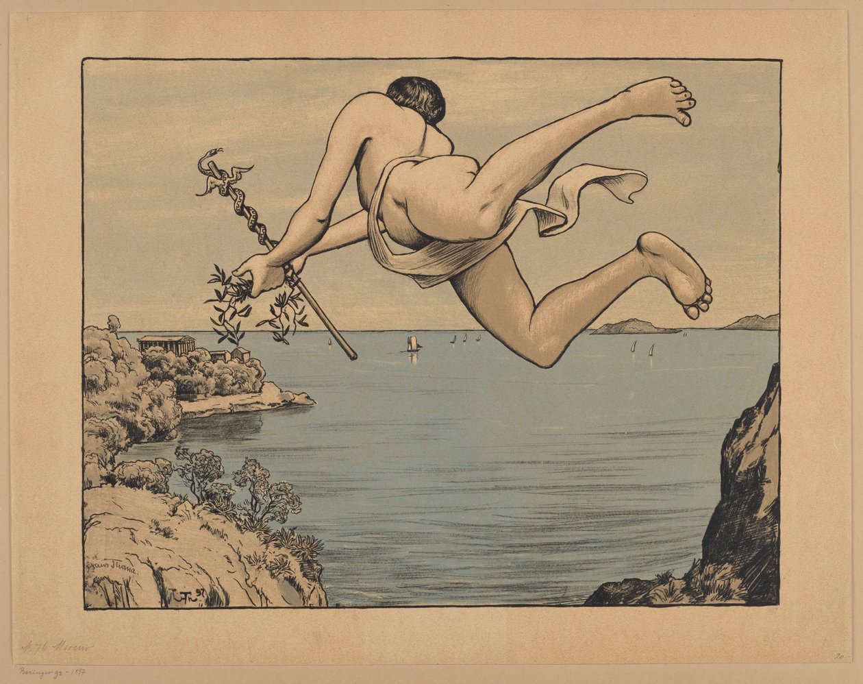 Mercurio volando, p. 76 de Hans Thoma