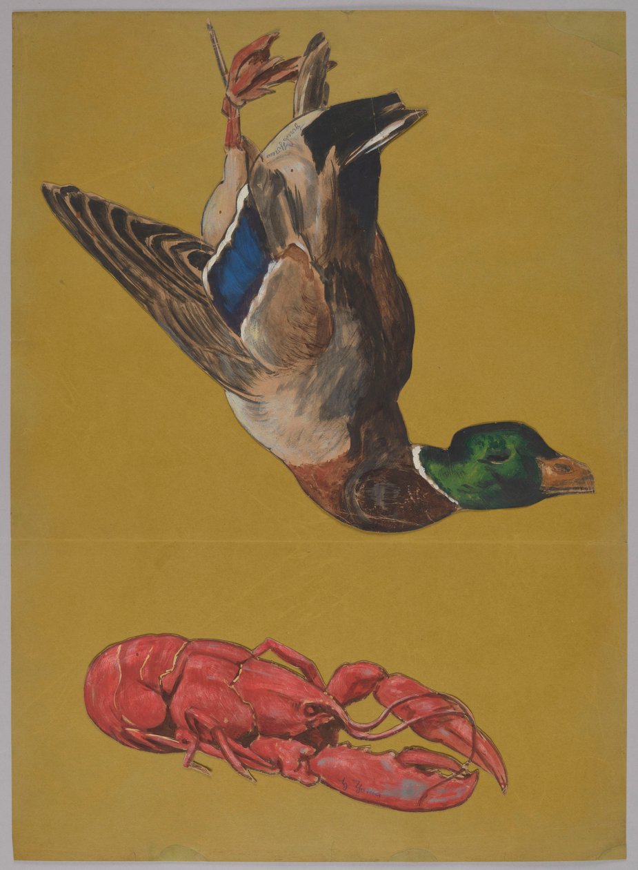 Un pato muerto de Hans Thoma