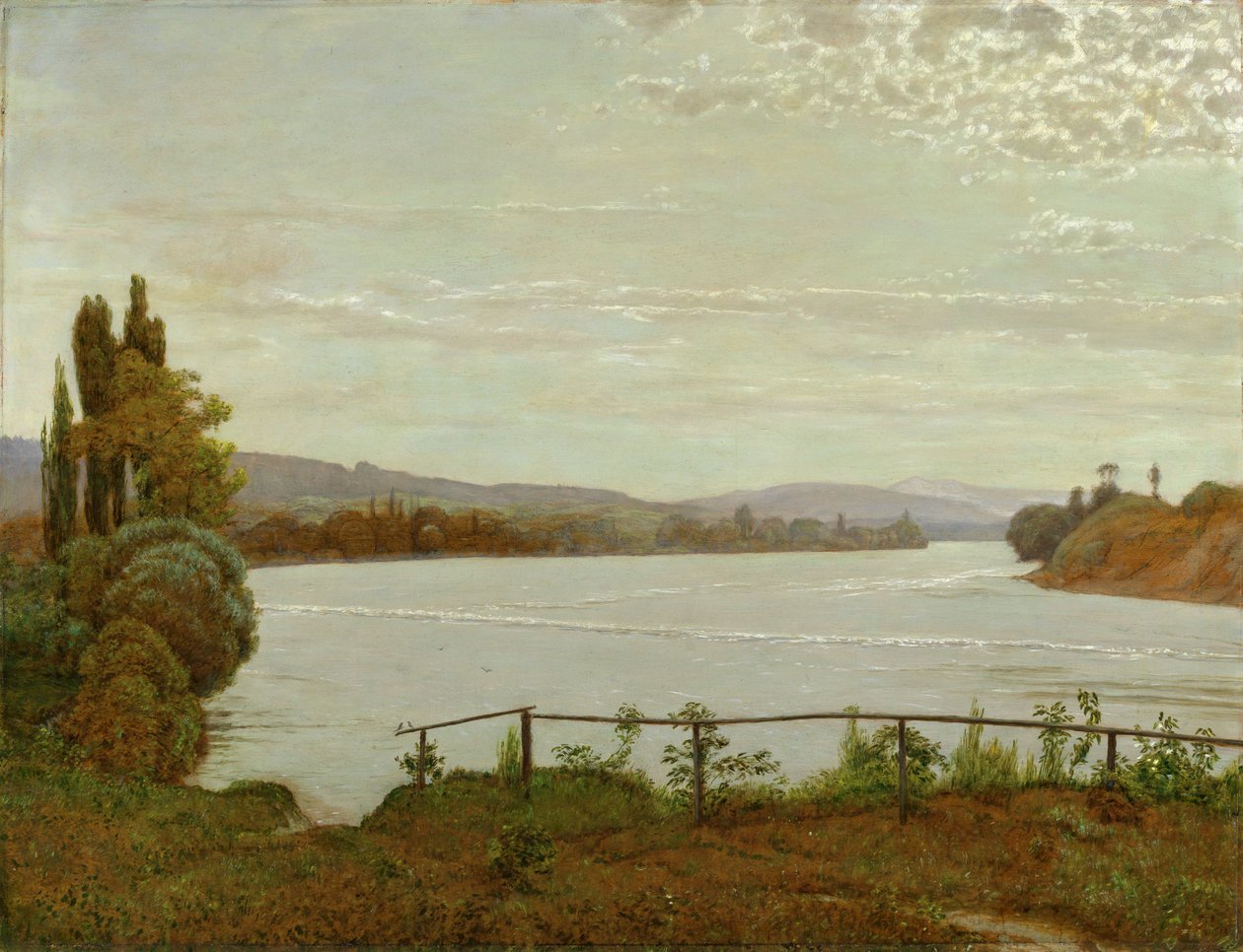 Mañana en el Alto Rin, cerca de Säckingen de Hans Thoma