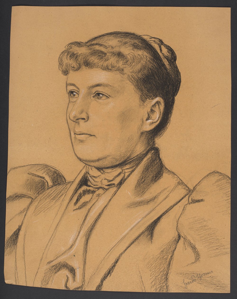 Retrato de una mujer de Hans Thoma