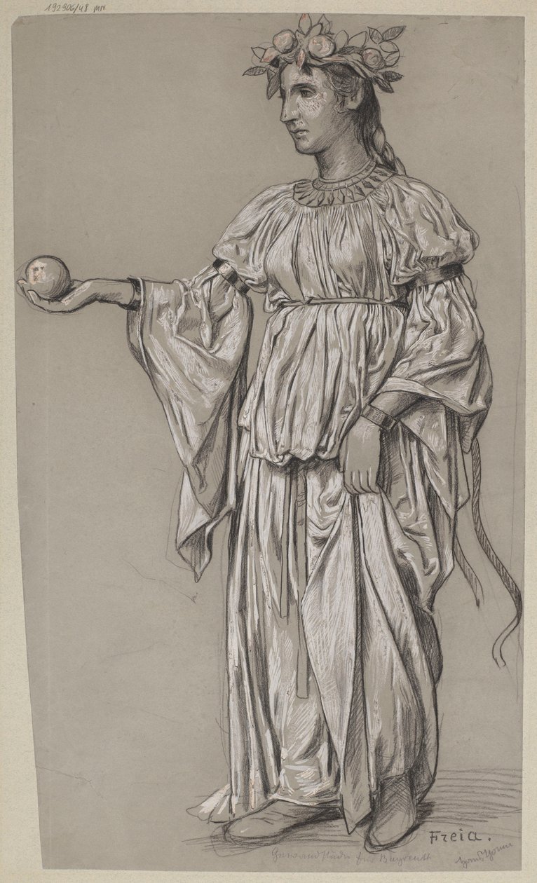 Diseño del traje de Frei de Hans Thoma