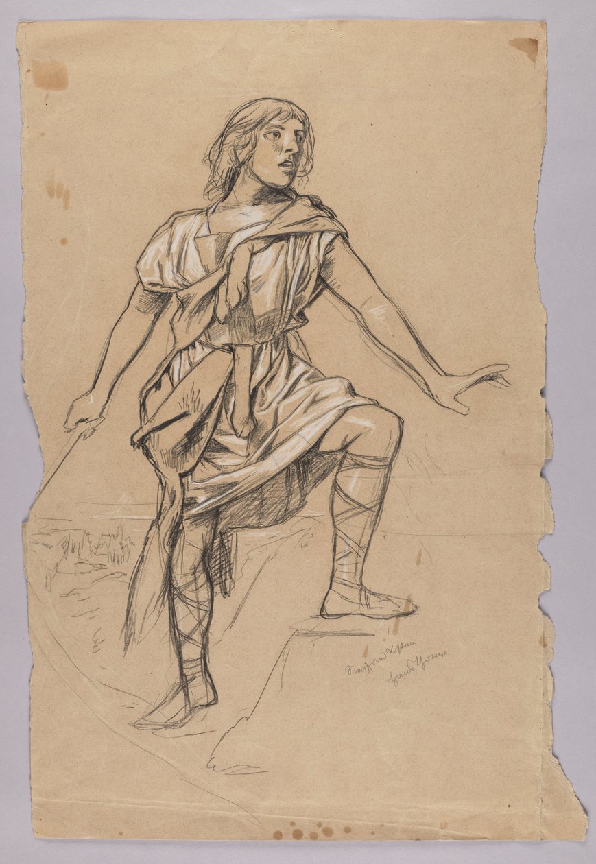 Diseño de vestuario para Sigfrido de Hans Thoma