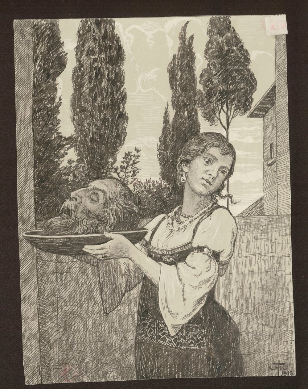 Salomé con la cabeza de San Juan Bautista de Hans Thoma