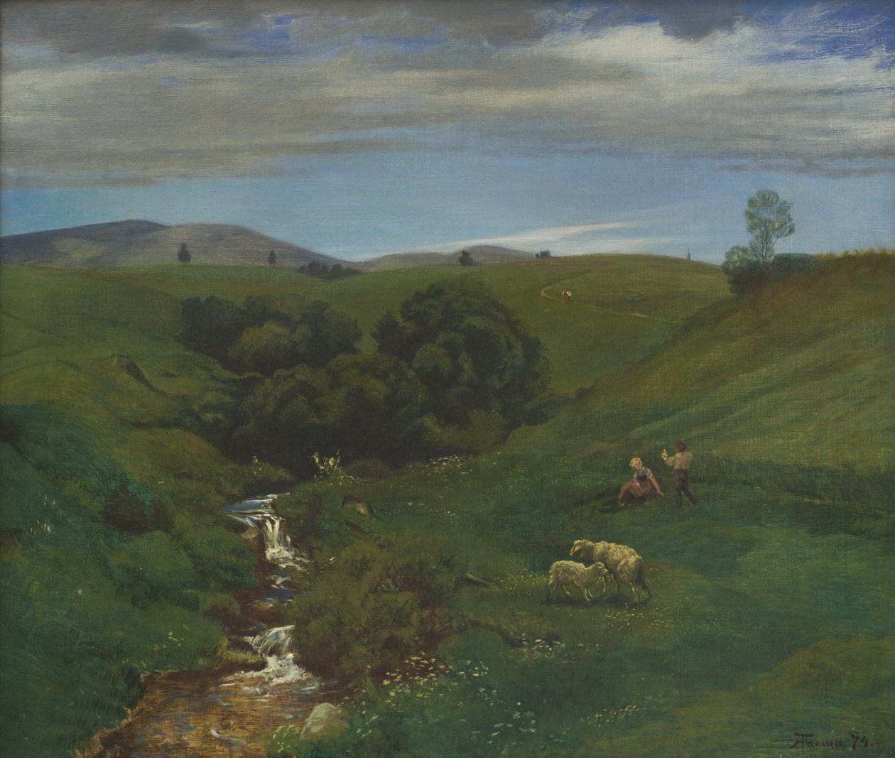 Prado de la Selva Negra cerca de Bernau de Hans Thoma