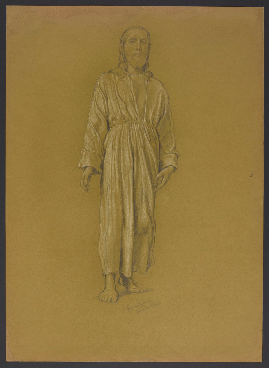 Estudio de la figura de Cristo de Hans Thoma