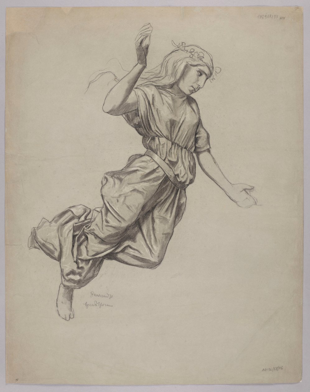 Estudio de una figura femenina de Hans Thoma