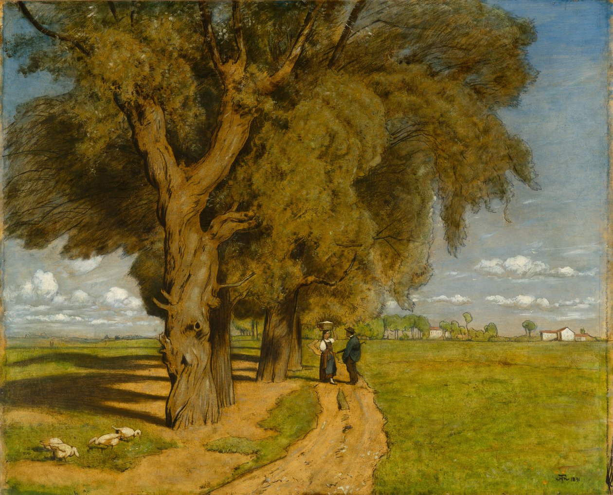 Verano (Paisaje cerca de Karlsruhe) de Hans Thoma