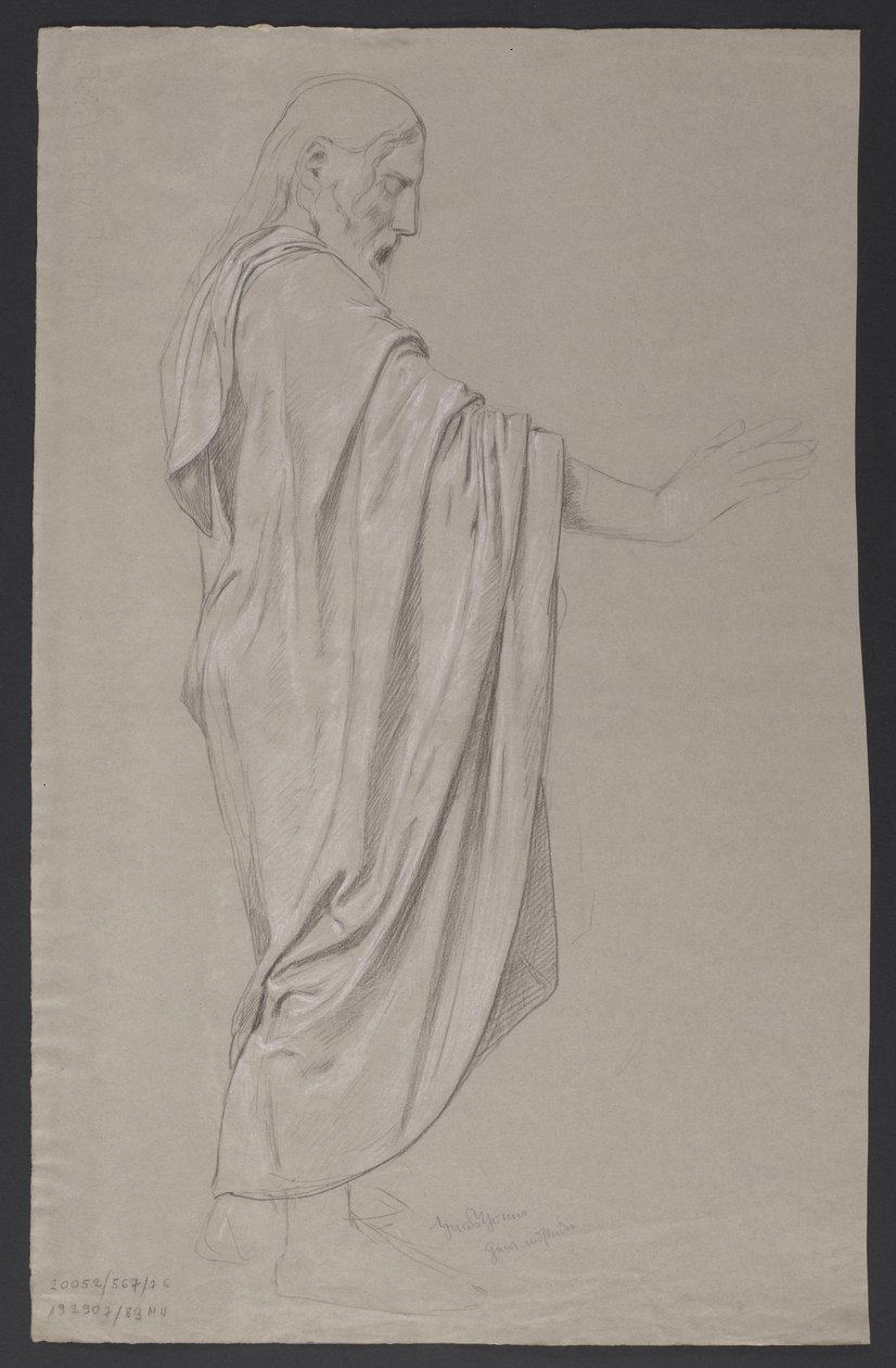 Esbozo de la figura de Cristo de Hans Thoma