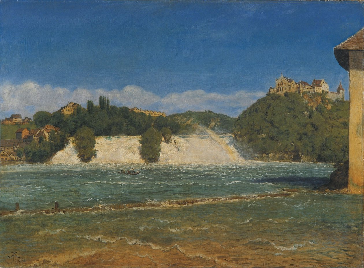 Las cataratas del Rin de Schaffhausen de Hans Thoma