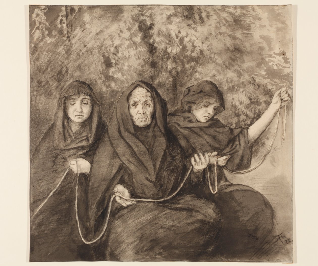 Tres nornas de Hans Thoma