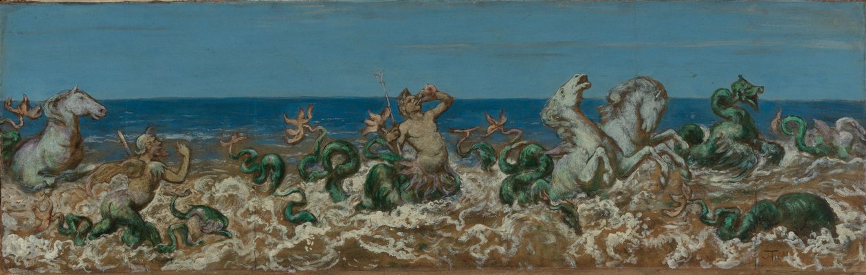 Cortejo de tritones de Hans Thoma