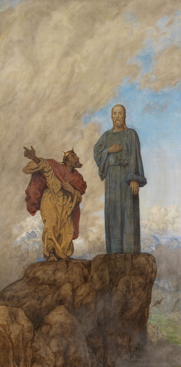 Tentación de Cristo de Hans Thoma