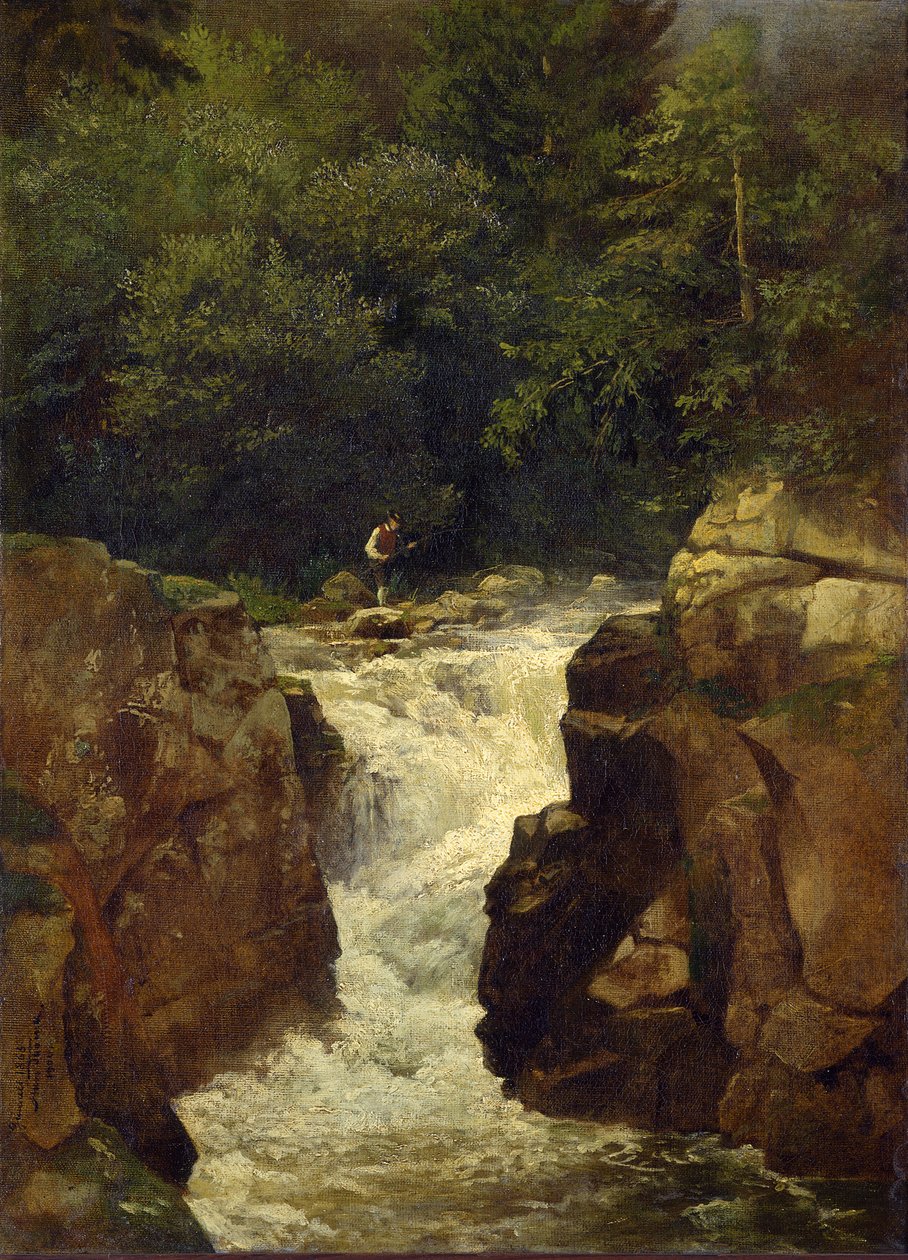 Cascada cerca de Sankt Blasien de Hans Thoma