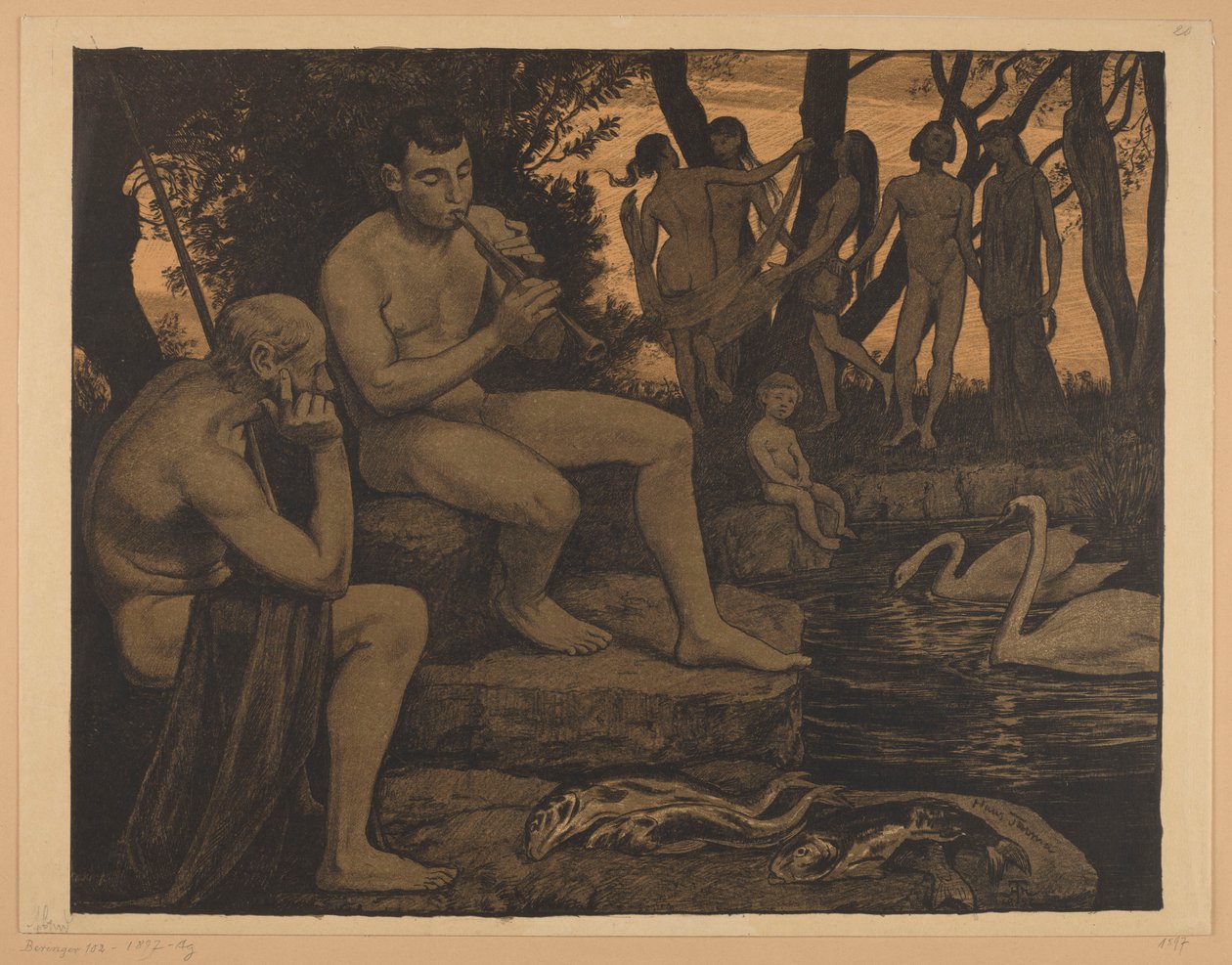Tarde (idilio forestal) de Hans Thoma