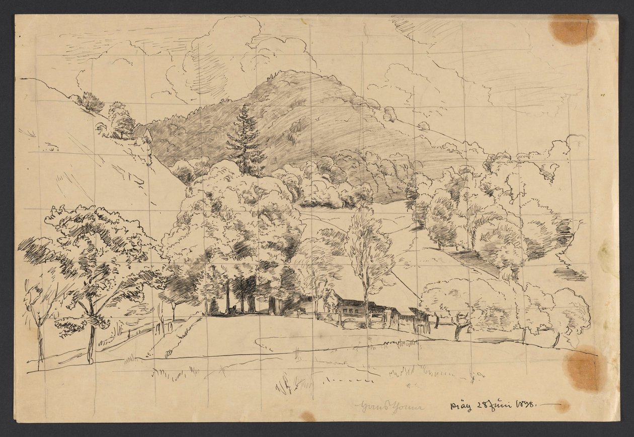 Granja rural en Präg, en la Selva Negra de Hans Thoma