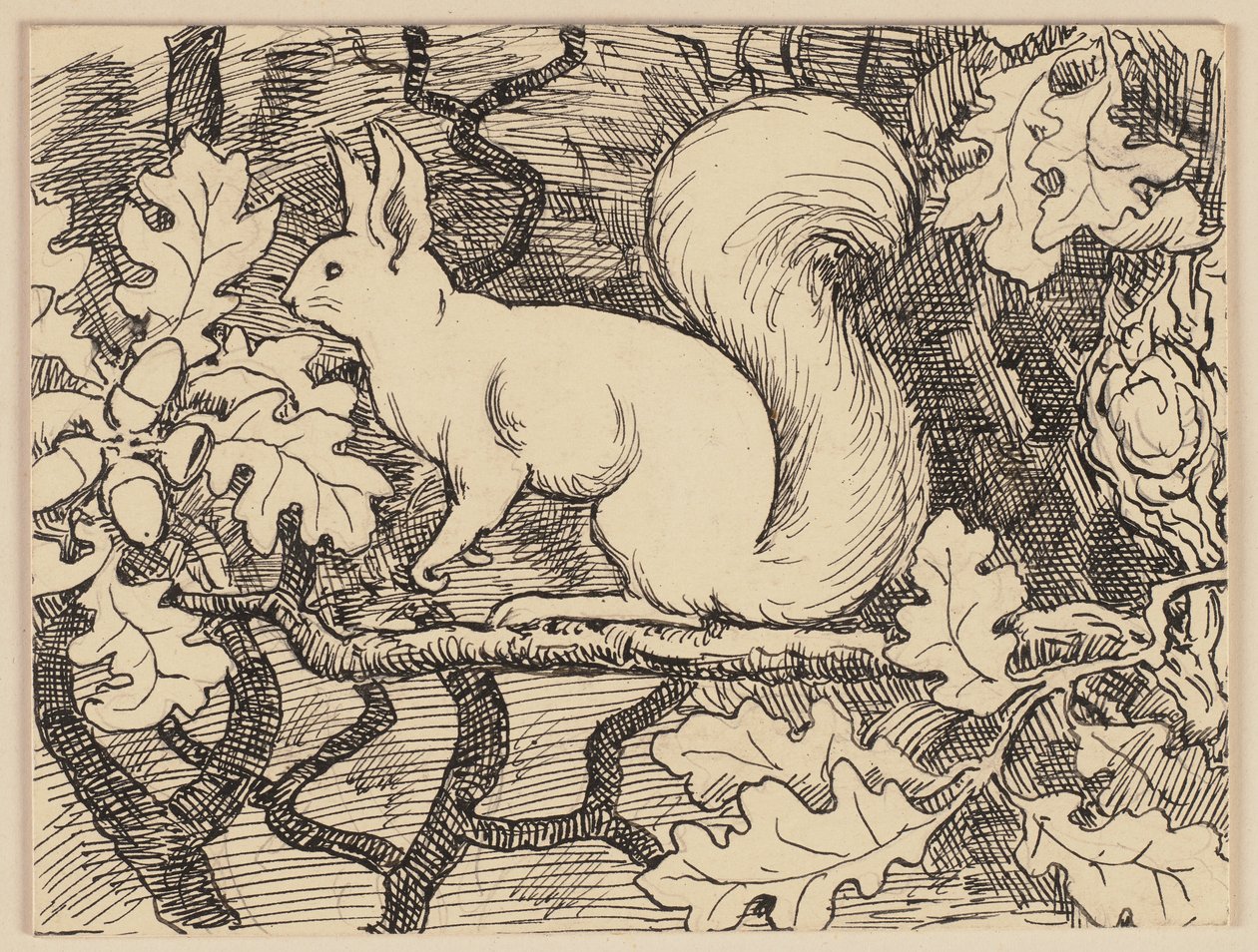 Ilustración del libro de lectura: Eichhorn de Hans Thoma