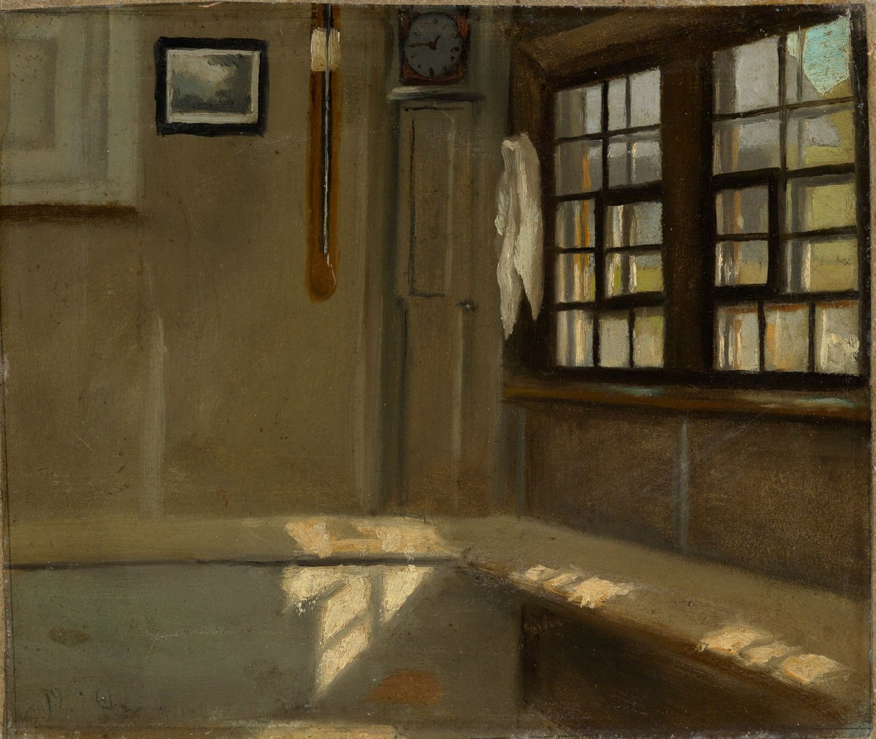Rincón de una habitación en una casa de campo de Hans Thoma
