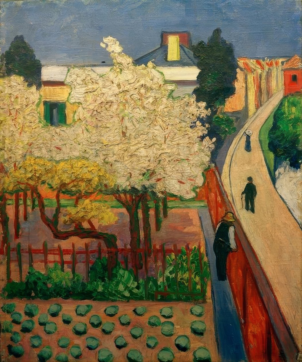 Árboles frutales en flor (Endenich) de Hans Thuar