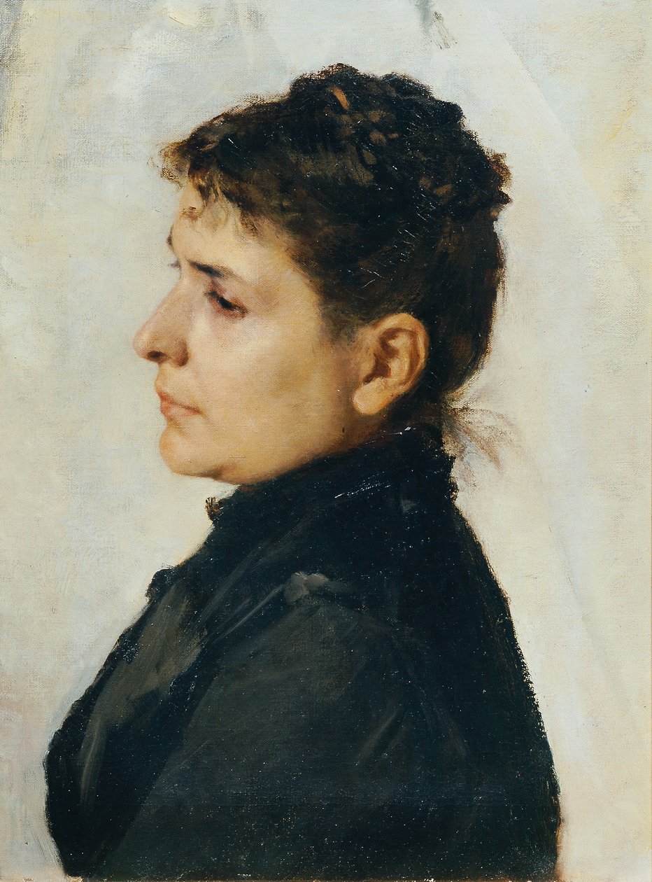 mujer de perfil de Hans Tichy