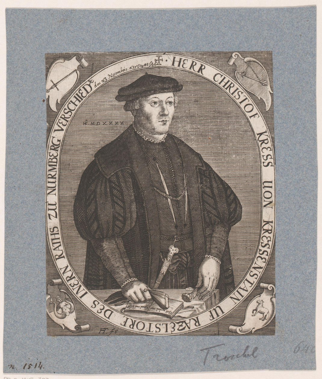 Retrato de Christoph II Kreß von Kressenstein de Hans Troschel