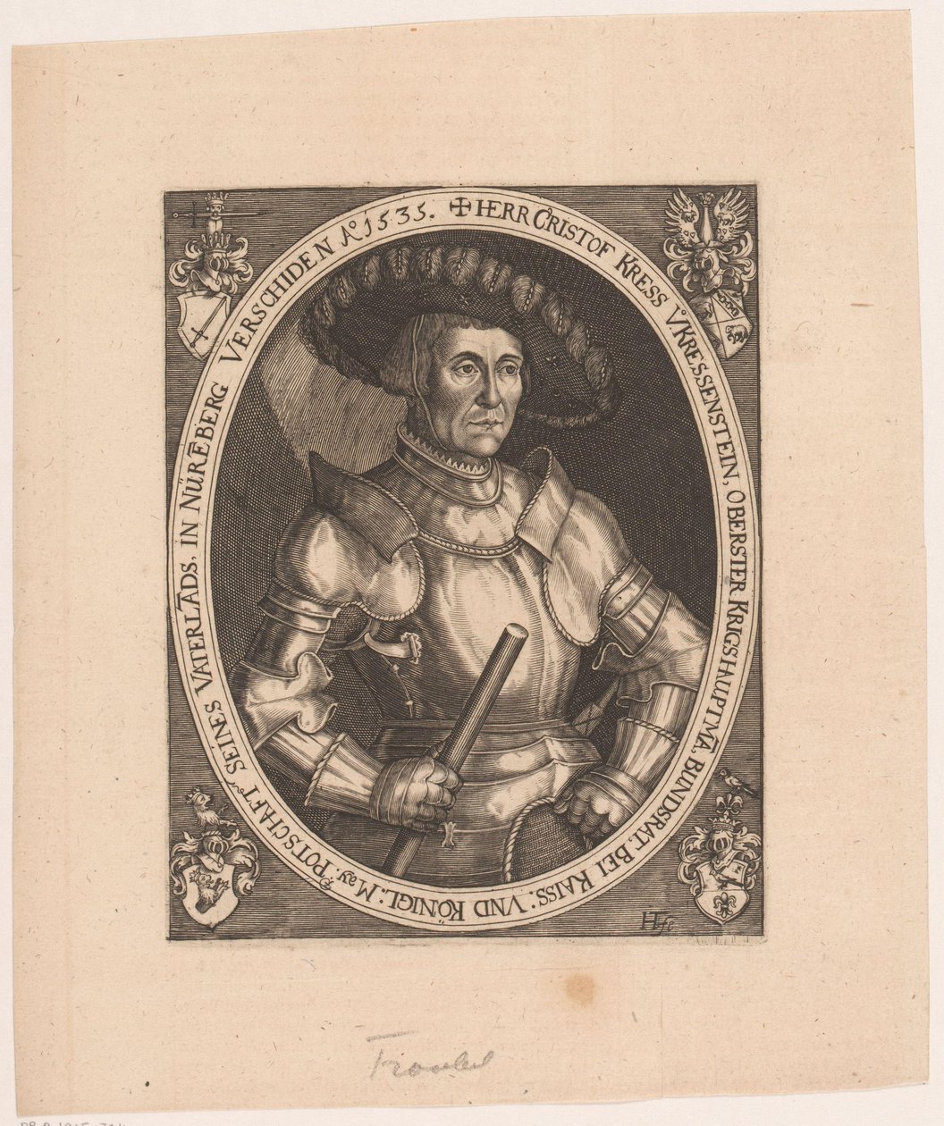 Retrato de Christoph I Kress von Kressenstein de Hans Troschel
