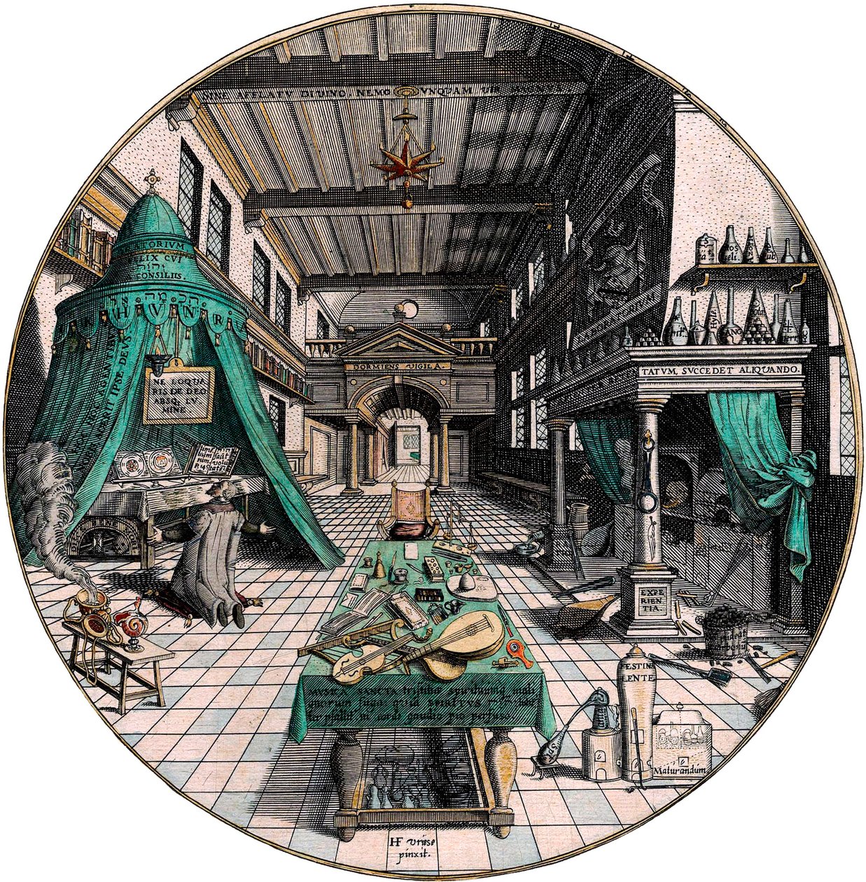Laboratorio del alquimista de Hans Vredeman de Vries