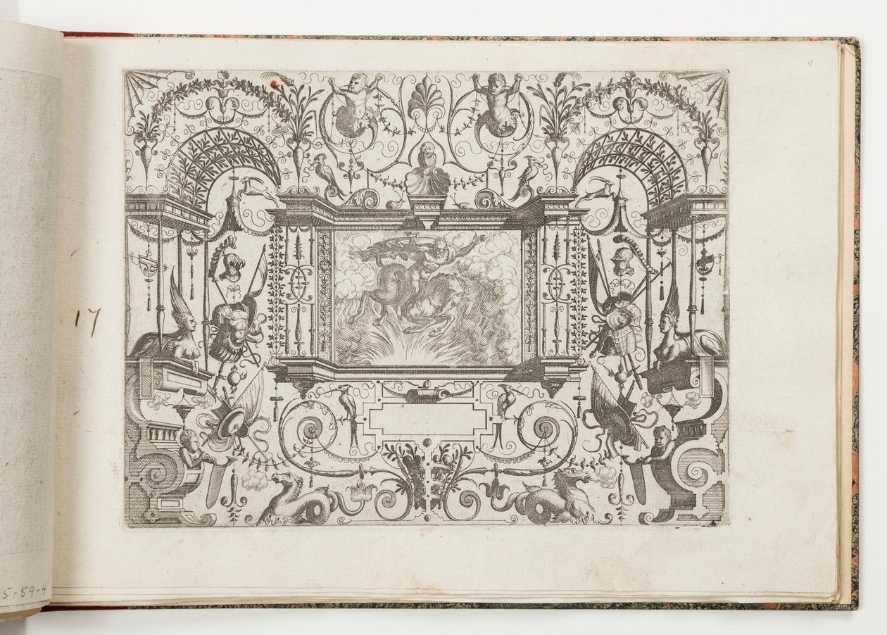 Placa 17, de Grotteßco en diverßche manieren (Varios Grotescos) de Hans Vredeman de Vries