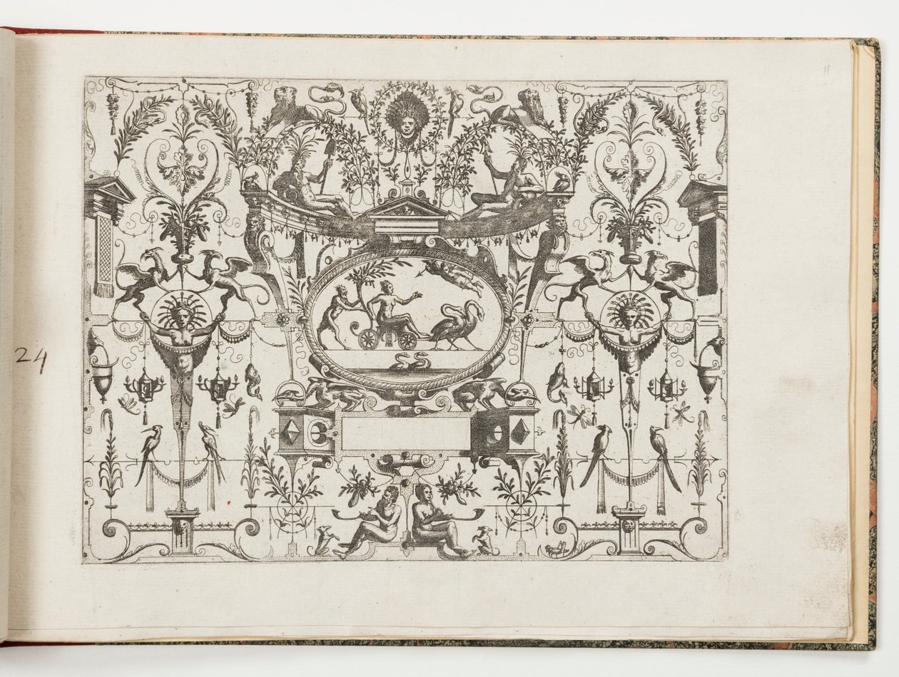 Placa 24, de Grotesco: en diversas maneras de Hans Vredeman de Vries