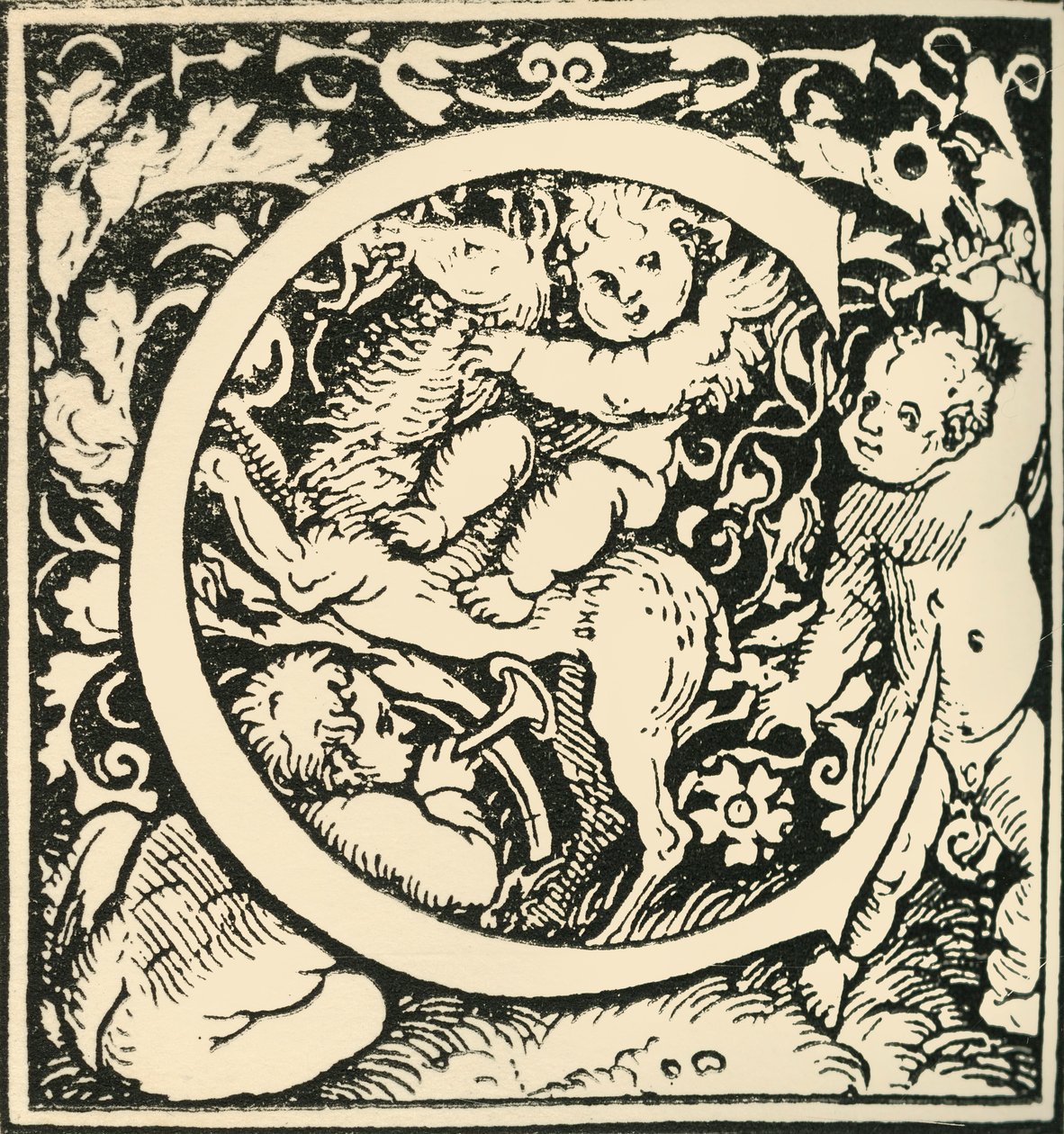 C - Un Alfabeto por Hans Weiditz, c1520-1521, 1908 de Hans Weiditz