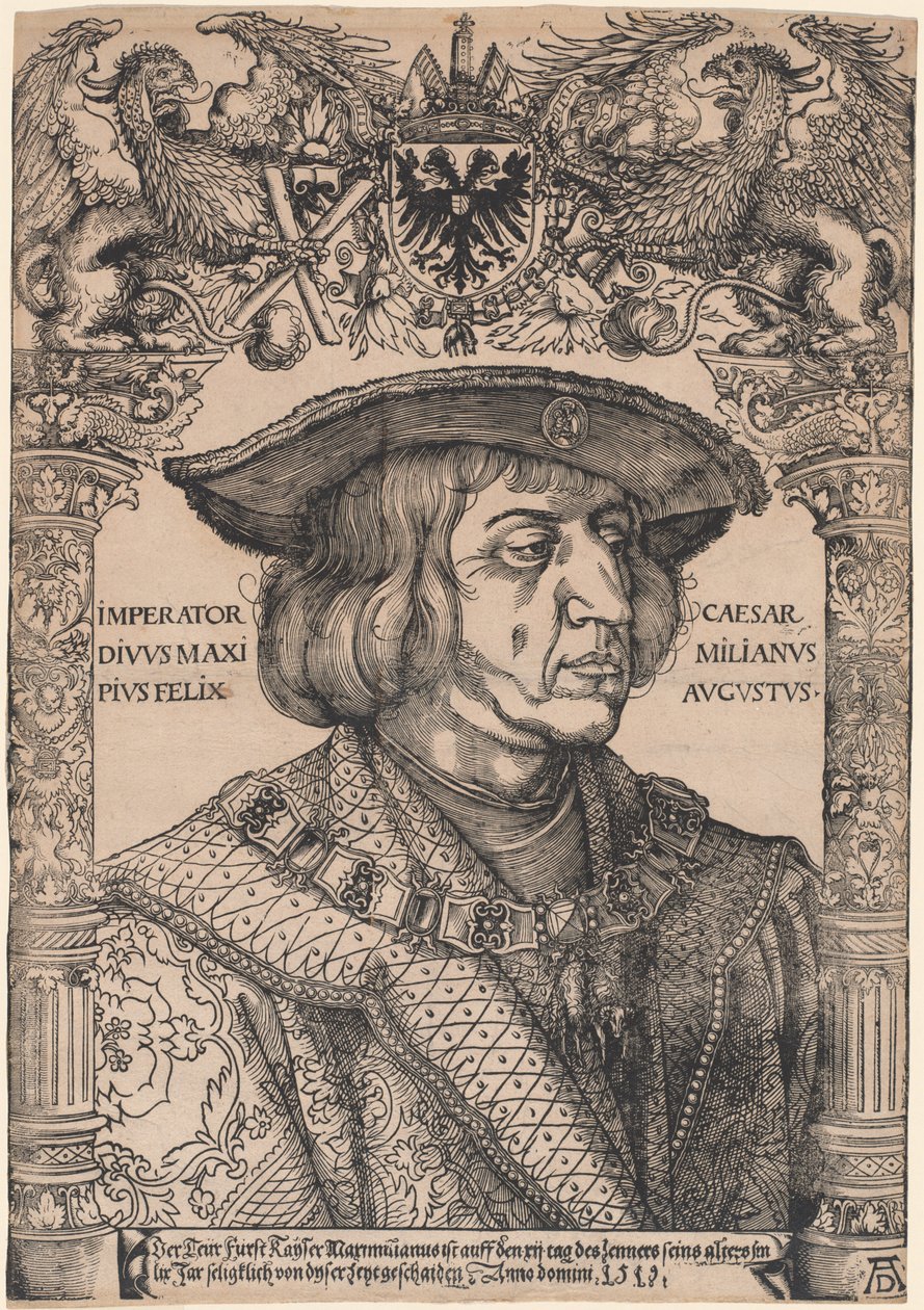 Emperador Maximiliano I de Hans Weiditz, II, after Albrecht Dürer