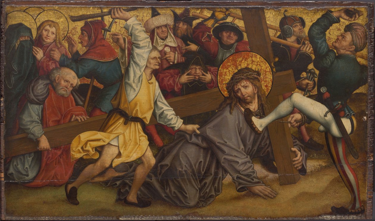 Cristo con la cruz a cuestas de Hans or Johan Maler