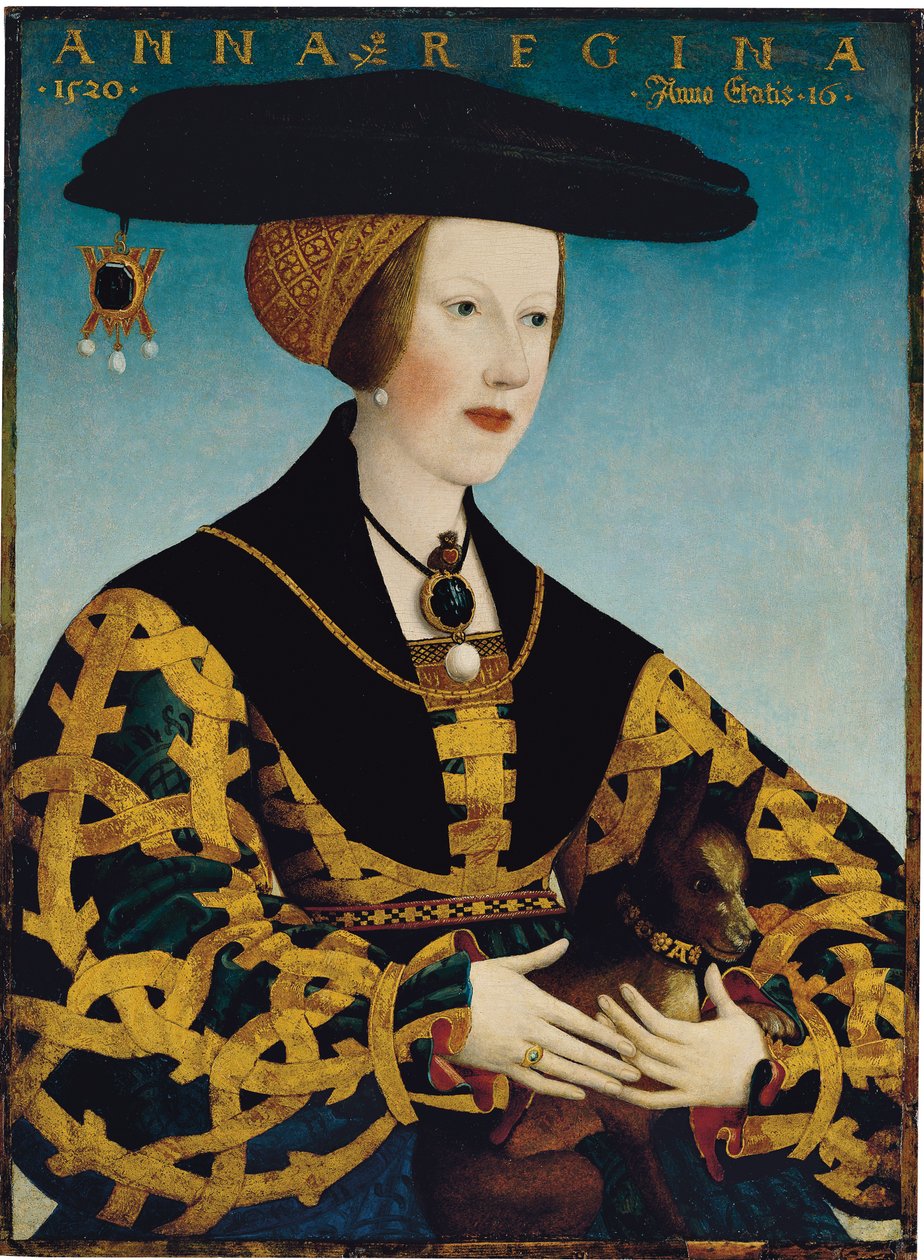 Retrato de la reina Ana de Hungría de Hans or Johan Maler