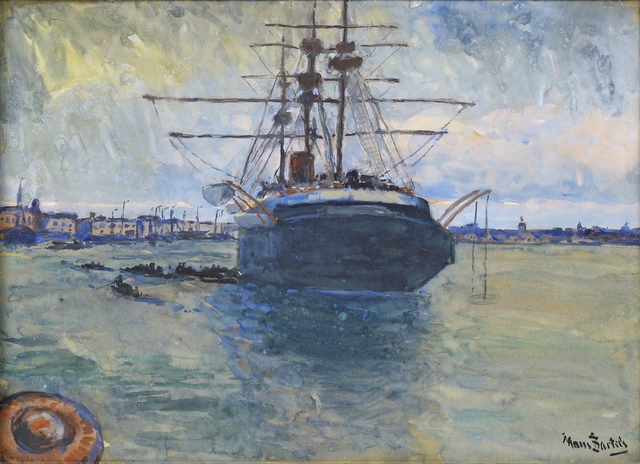Hans von Bartels - Tres capitanes en el puerto de Hans von Bartels